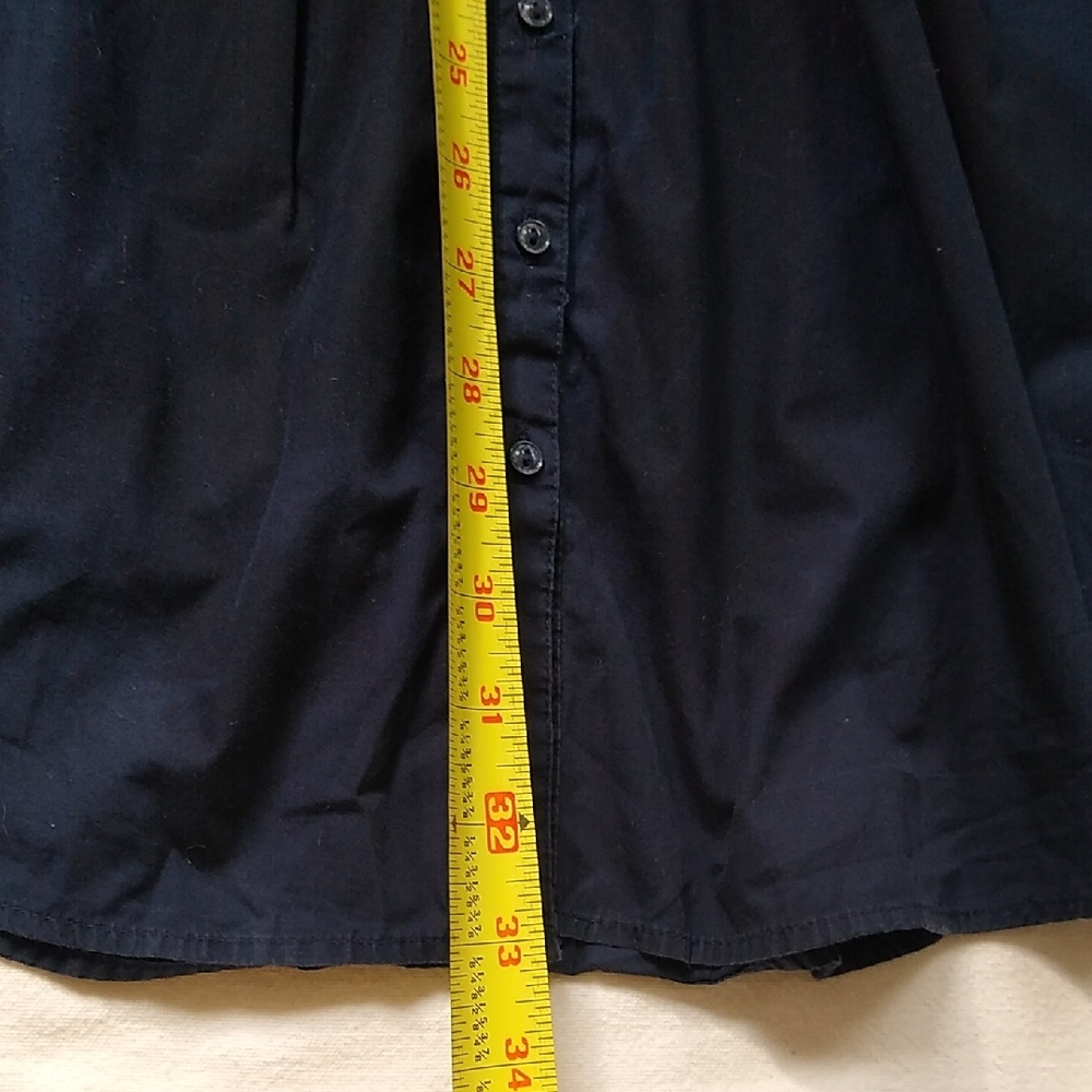 H&M Junior SZ 2 100% Cotton Navy Dress - Picture 12 of 14